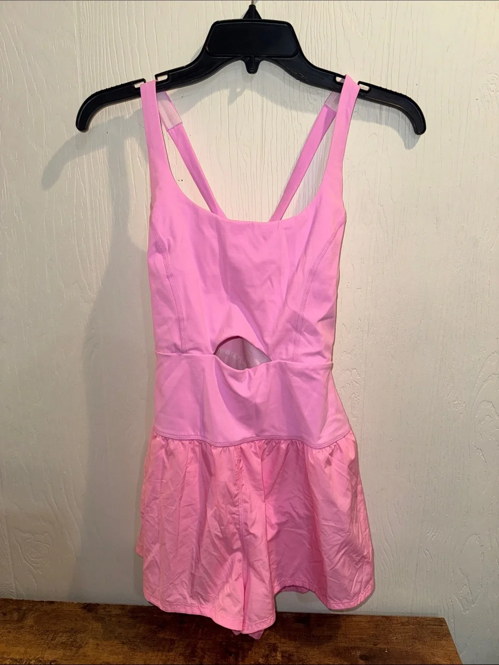 Free People Pink Playful Cutout Romper